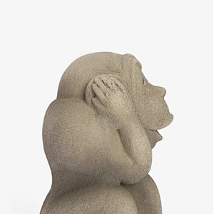 Nordic home living room creative cement monkey home decorations 3D concrete silicone mold