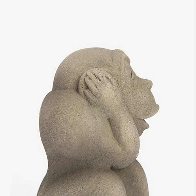 Nordic home living room creative cement monkey home decorations 3D concrete silicone mold