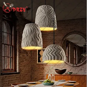 PRZY creative silicone Cement Art chandeliers molds simple Pattern Cement Lampshade silicone Moulds