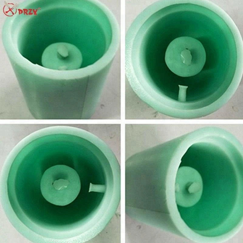 Noric cement cylindrical table lampshade molds Cafe Bar decorative concrete lamp silicone moulds