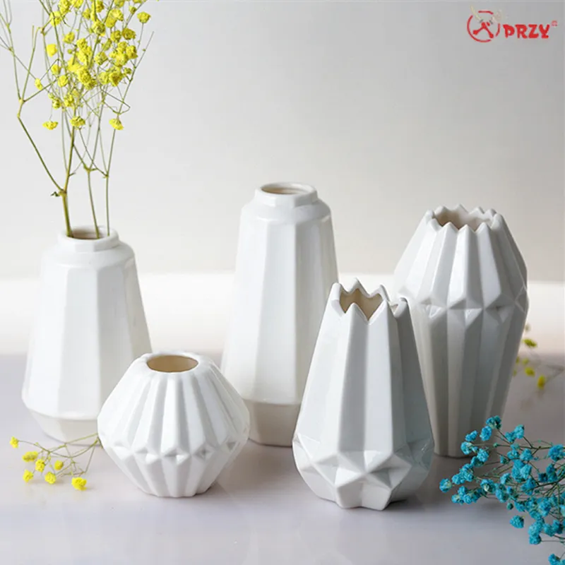 Nordic New creative Ceramic Vase Mold silicone Flower Pot crafts Silicone Molds from PRZY