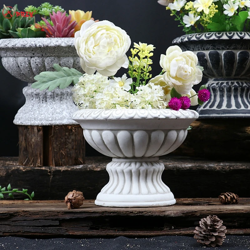 European trophy cement relief planter decoration Silicone molds