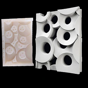 3D Cement Background Wall Tiles Silicone Molds Office Wall bricks Decorating silica gel Mould