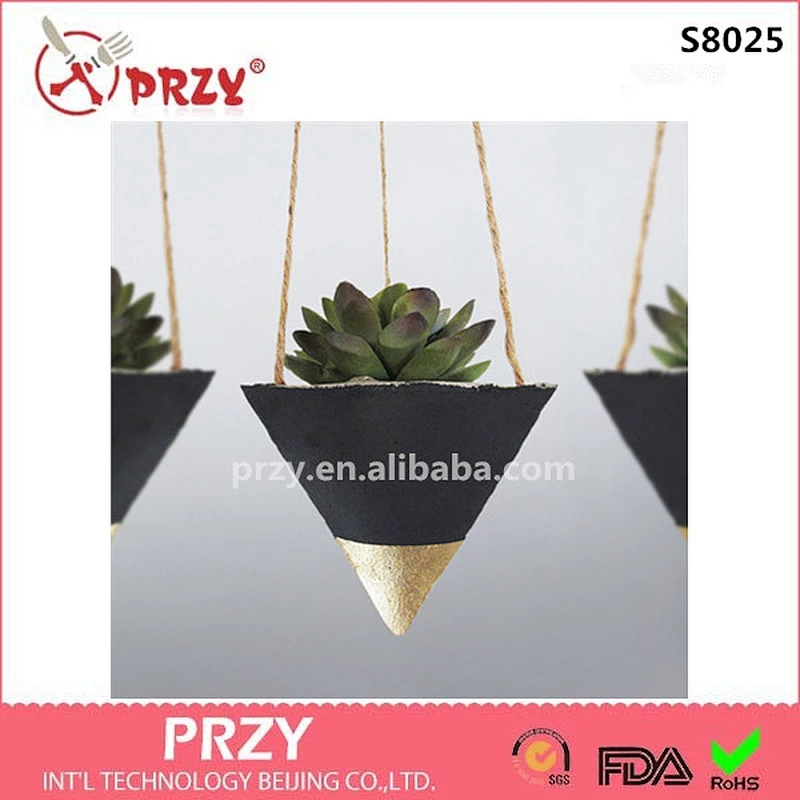 creative christmas decorative silicone mini concrete flower pot mold hanging vase silicone molds concrete planter