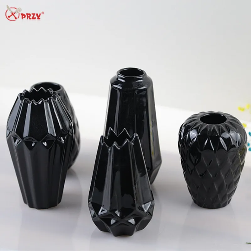 Nordic New creative Ceramic Vase Mold silicone Flower Pot crafts Silicone Molds from PRZY