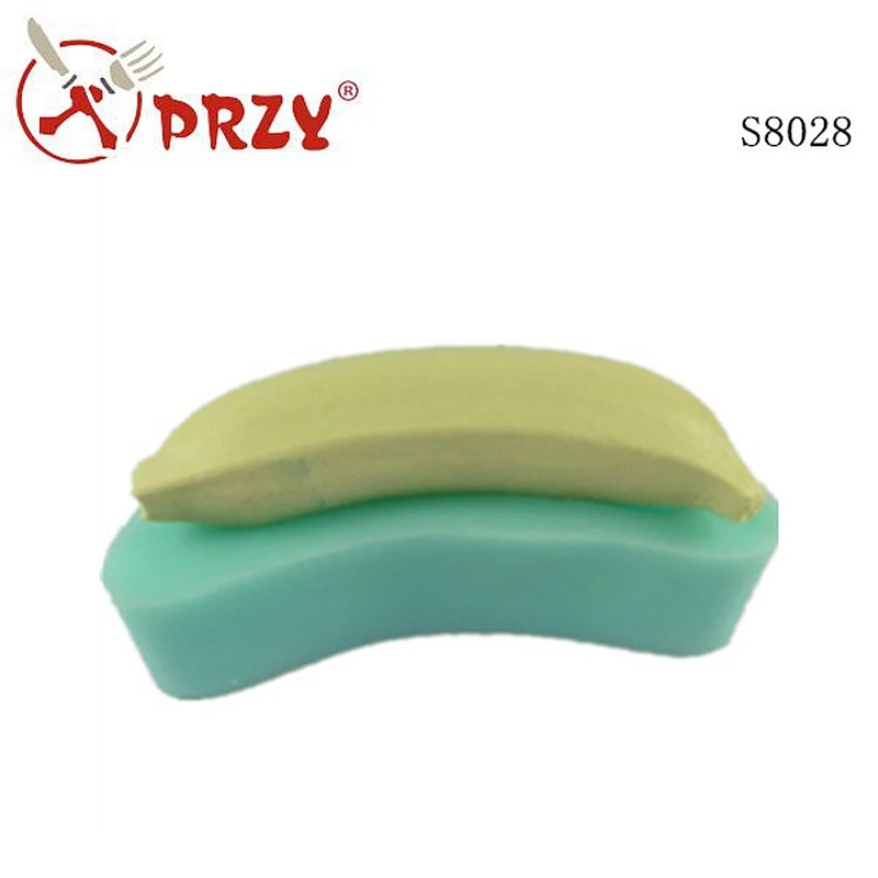 European Style Fruit Banana type Silicone Concrete Planter Molds Flower Pot Soap Silicone Mold For Concrete