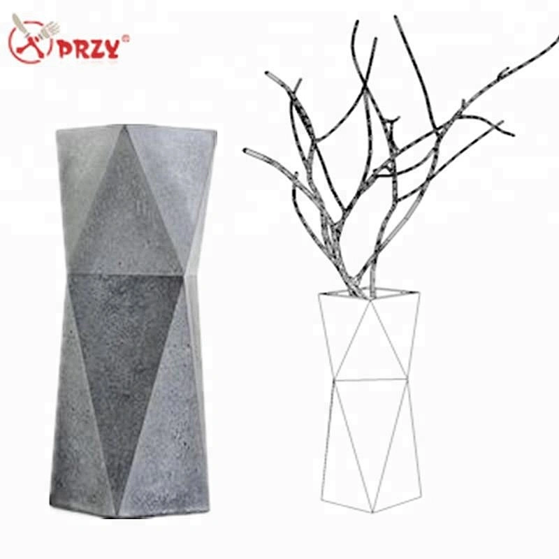 Noric original geometry cement planters mold DIY office Crafts mould Pen holder silicone molds