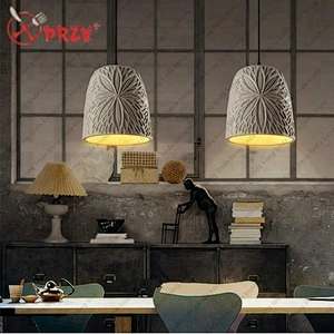 PRZY creative silicone Cement Art chandeliers molds simple Pattern Cement Lampshade silicone Moulds
