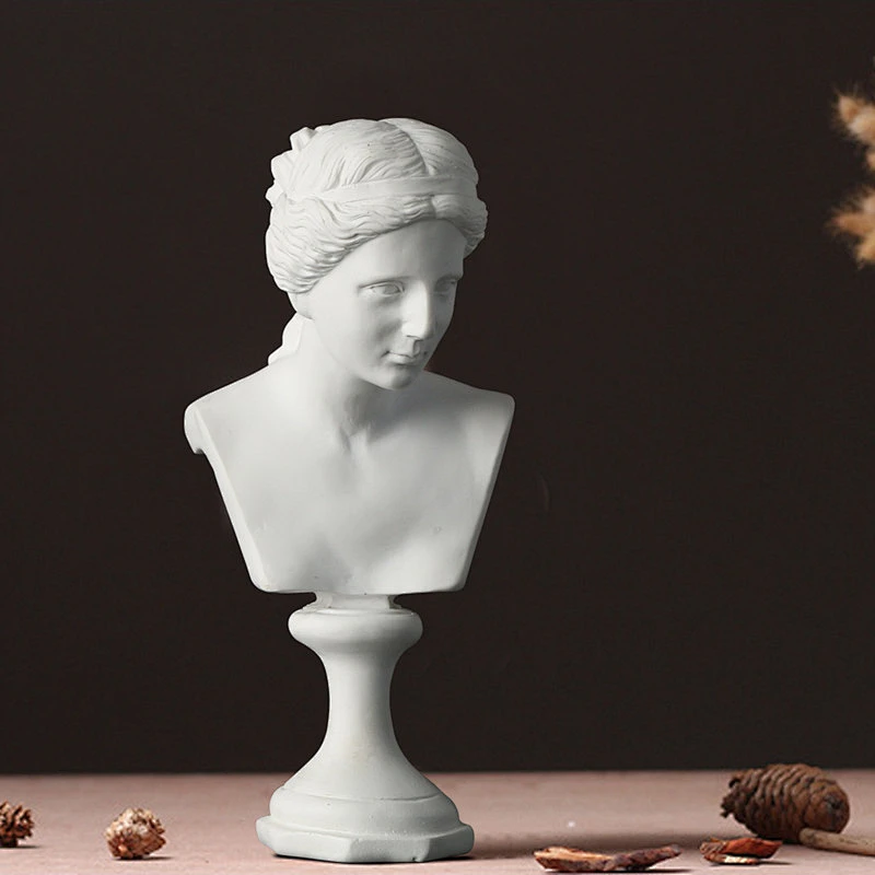 3D  Statue Soap mould Cement figure statue desk Decoration silicone molds