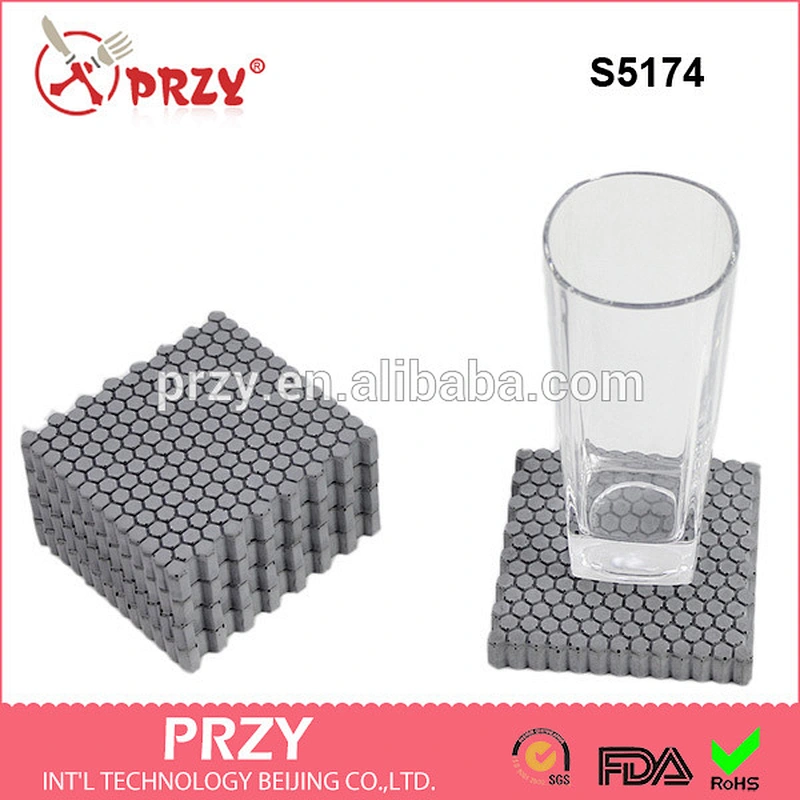 S5174 honeycomb Coaster cement silicone molds 3D silicone mold for concrete silicone moulds for wholesale