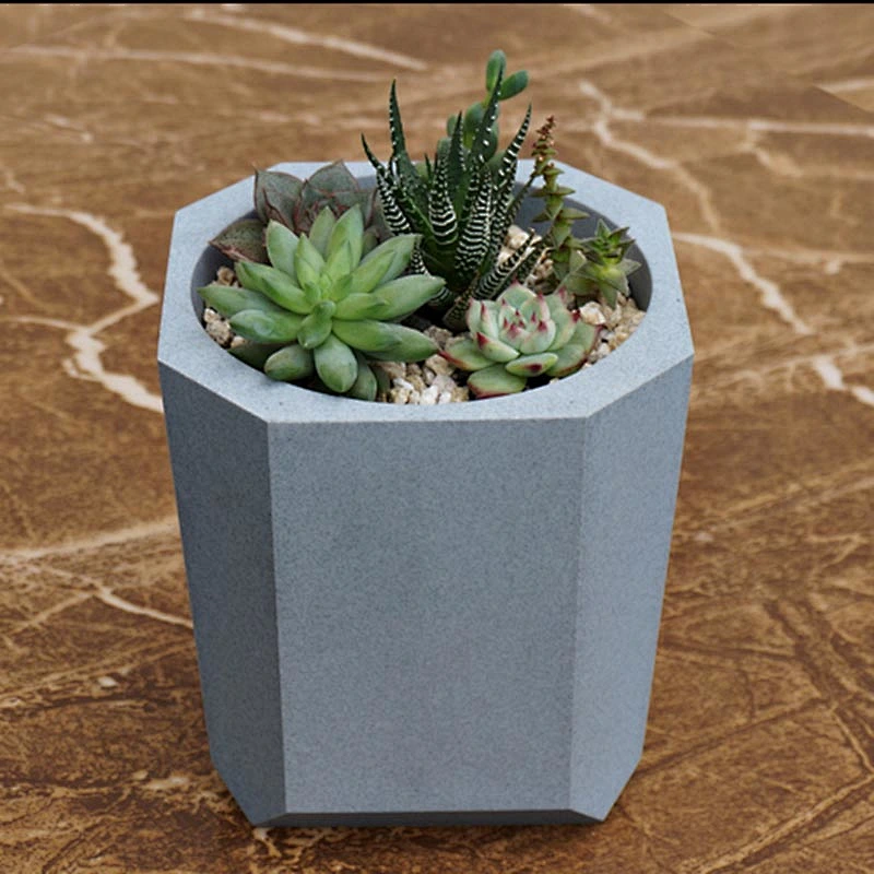 S9198 silicone gardenflower vase mold for concrete flower pot holder silicone molds