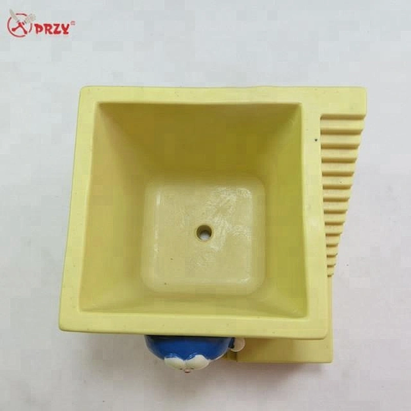 Stair Cement planter mold Fondant Cat decorative Concrete Vase decoration Molds HP0011