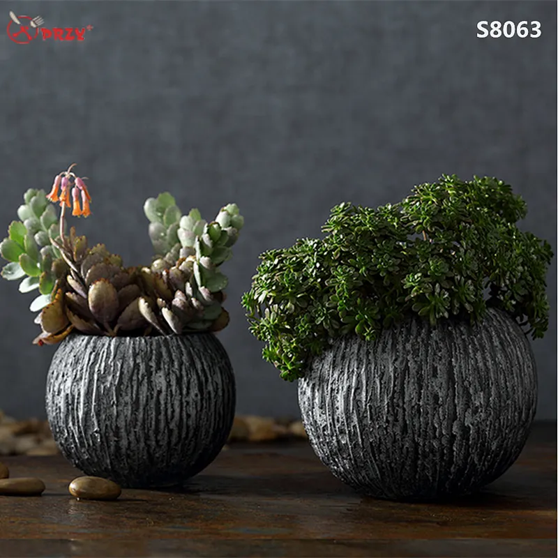2017 new simple Concrete planter Craft mold silicone handmade concrete flower pot mould silicone PRZY