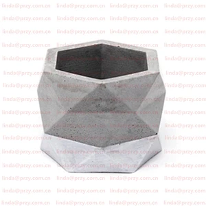Geometric concrete planter molds Cement flower pot decoration Mold silicone