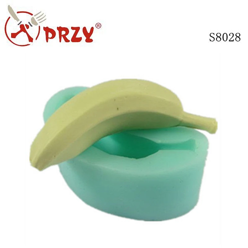 European Style Fruit Banana type Silicone Concrete Planter Molds Flower Pot Soap Silicone Mold For Concrete
