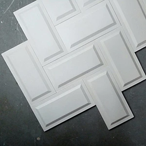 Rectangle  silicone wall tile molds  rubber Cement 3D decorative wall Forms  concrete  panels mold