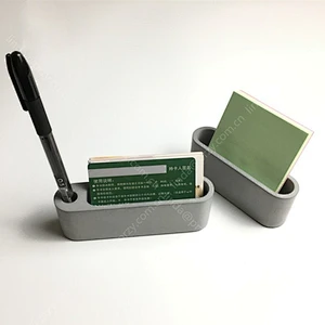 PRZY Concrete pen holder mould Desk decoration mold Silicone Cement business card holder Molds