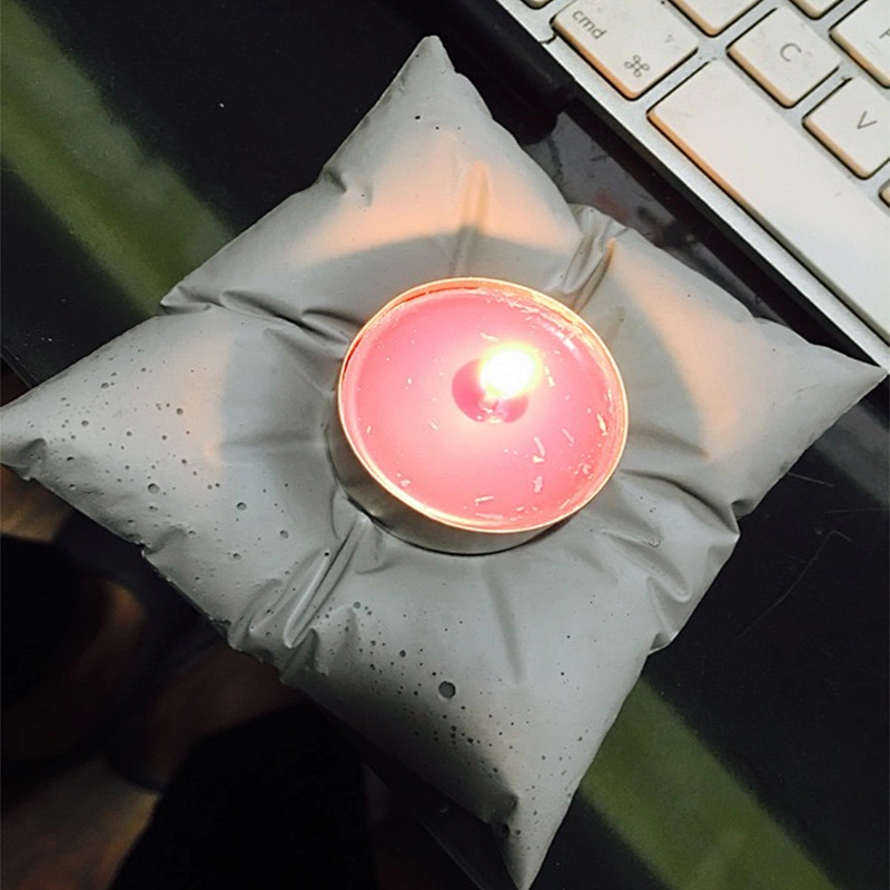 S9070 silicone concrete molds cement Pillow mould candle holder mold candlestick molds home crafts decoration
