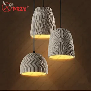 PRZY creative silicone Cement Art chandeliers molds simple Pattern Cement Lampshade silicone Moulds
