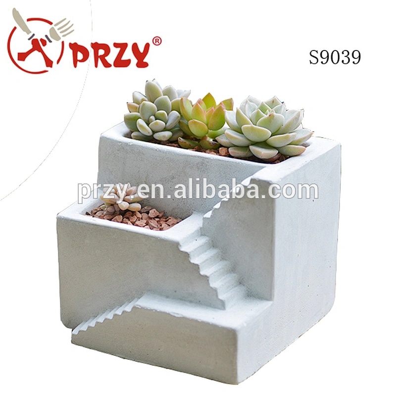 S9039 silicone molds Concrete pot molds building storge holders moulds flower planter 3D vase molds