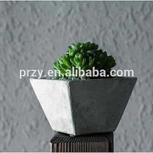 S1811 PRZY Trapezoidal shape concrete silicone molds silicone planter mold silicone vase molds