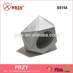 S5154 geometry 3D vase mold silicone planter mould silicone cement concrete mold