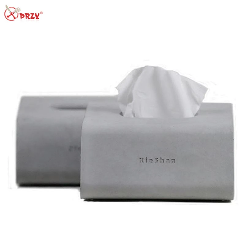 S8206 Concrete paper boxs mold silicone Restaurant Cement napkin box decorations Silicone molds