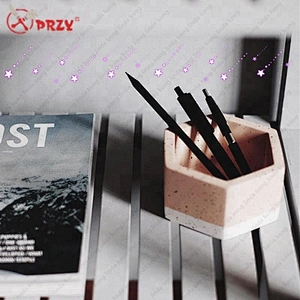 Original Silicone cement storage pot mold Nordic hexagonal pen holder Home decoration Molds