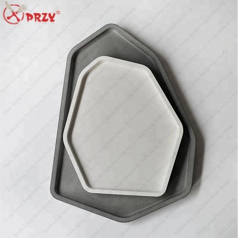 Concrete fruit dish Mold silicone irregular shape Jewelry Tray Cement Silicone molds