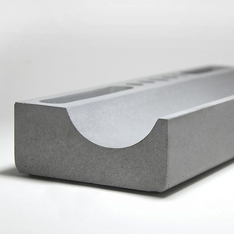 Cement pen holder mould Silicone concrete phone Holder mold Office simple card holders Molds