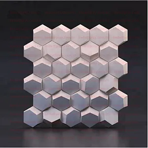 Geometric honeycomb wall tile mold silicone concrete brick molds 3D Decorative Wall Panels mould