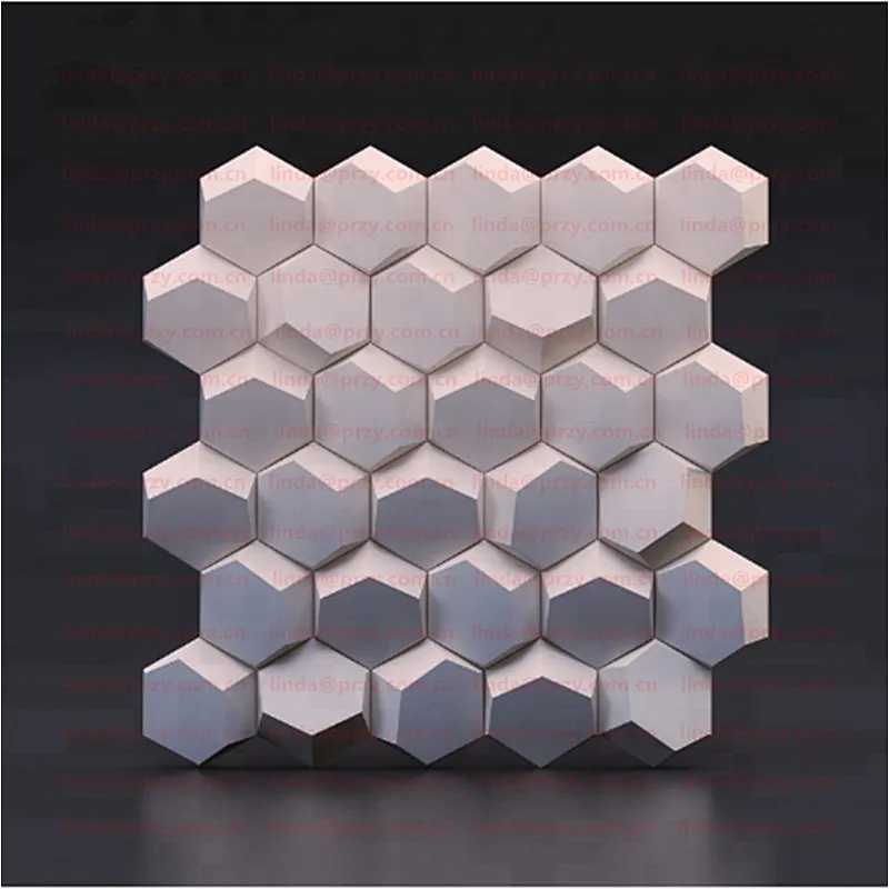Geometric honeycomb wall tile mold silicone concrete brick molds 3D Decorative Wall Panels mould