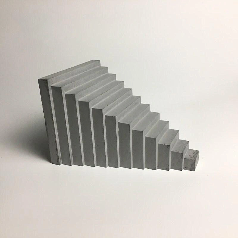 S9182 concrete silicone form concrete Bookends mold office desk decoration Pyramid design concrete stone mold