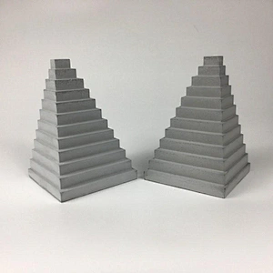 S9182 concrete silicone form concrete Bookends mold office desk decoration Pyramid design concrete stone mold