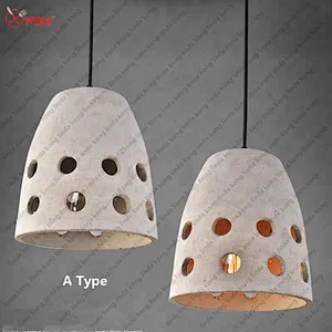 Noric Creative Industrial Hollow Cement chandelier mould Silicone Concrete Pendant Lights silicon Molds