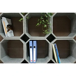 S9193 Silicone concrete molds for Office shelf and stacks Concrete craft silicone molds