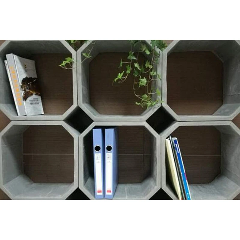 S9193 Silicone concrete molds for Office shelf and stacks Concrete craft silicone molds