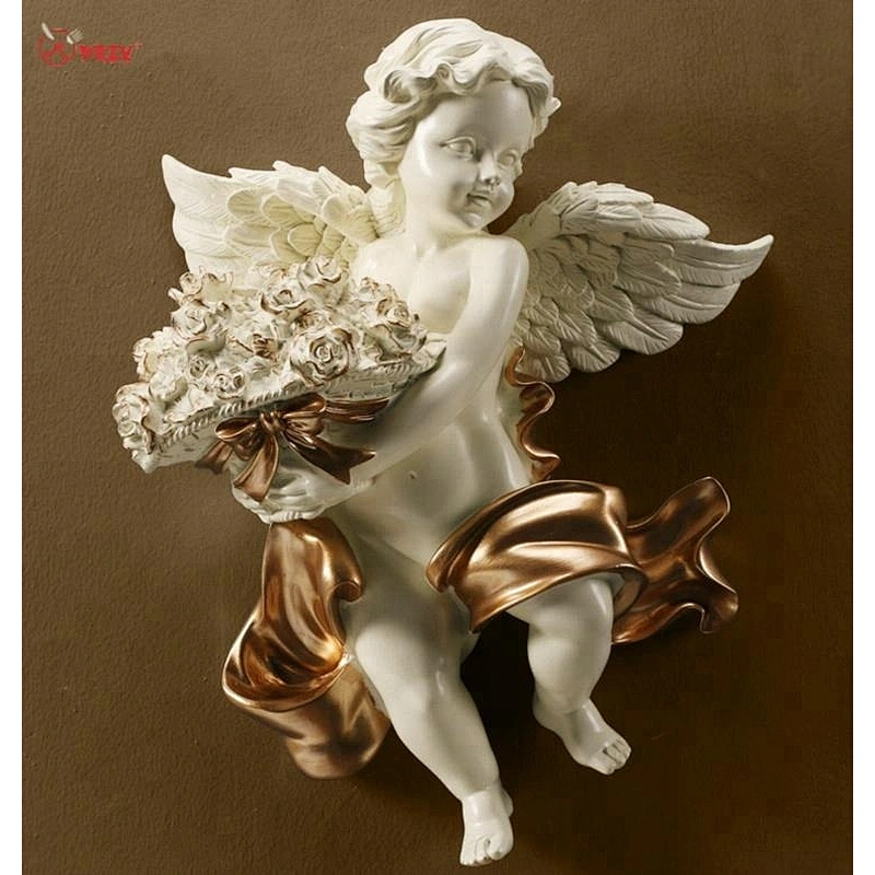 European wall hanging Angel decorations molds Office staircase wall Baby with wings ornaments silicone Mold
