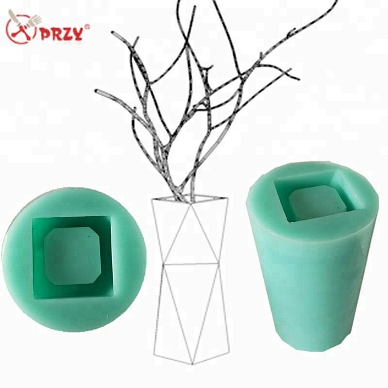 Noric original geometry cement planters mold DIY office Crafts mould Pen holder silicone molds