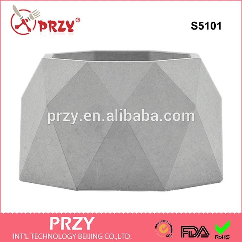 S5101 Polyhedron cement pots Cast Concrete Silicone Geometric Mold