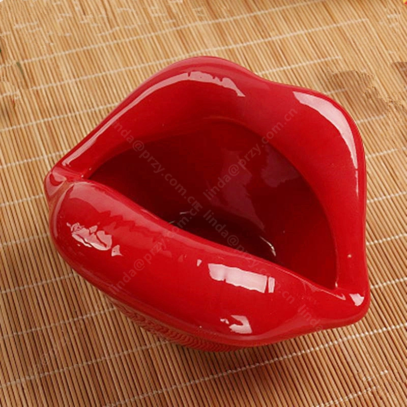 Cute Cement cartoon ashtray Mold creative lips Ceramic ashtray decoration silicone Molds