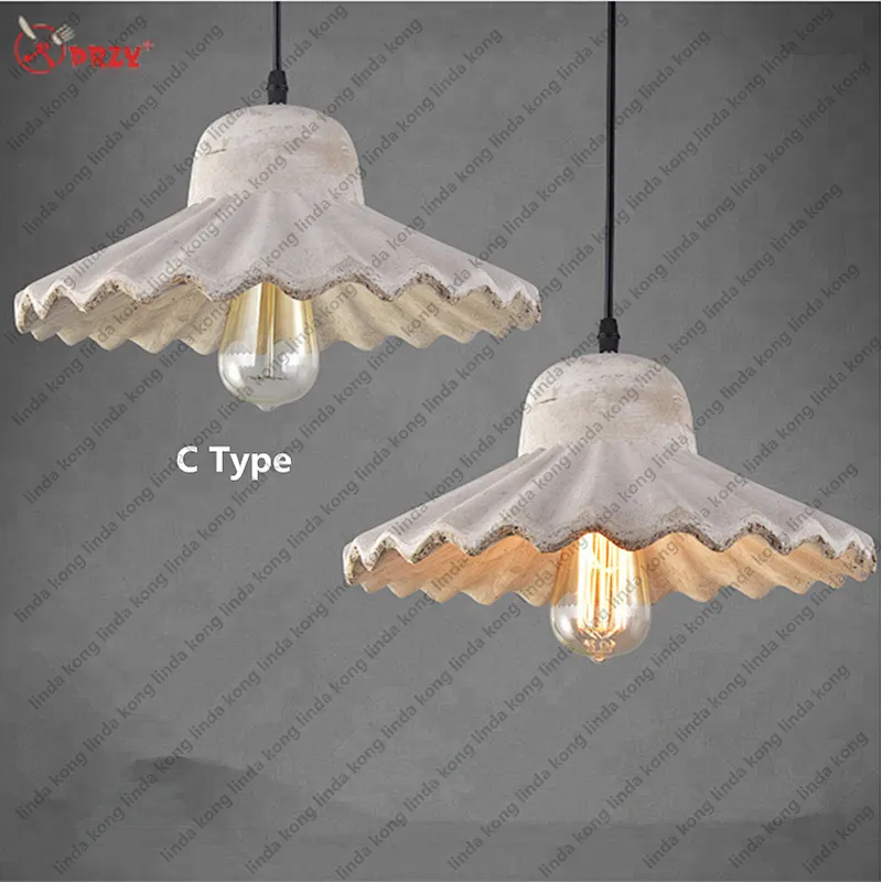 Noric Creative Industrial Hollow Cement chandelier mould Silicone Concrete Pendant Lights silicon Molds