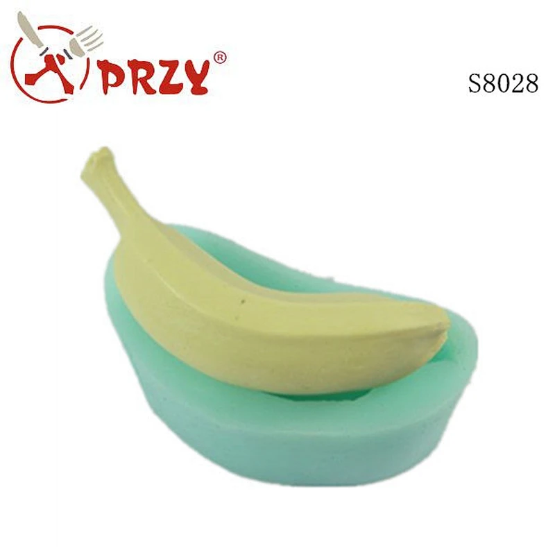 European Style Fruit Banana type Silicone Concrete Planter Molds Flower Pot Soap Silicone Mold For Concrete