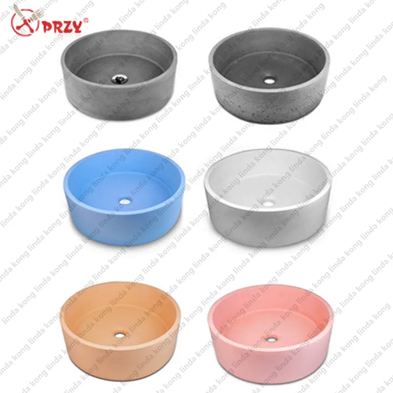 2018 new Retro silicone Concrete life washbasin mold Cement Bathroom basin silicone molds