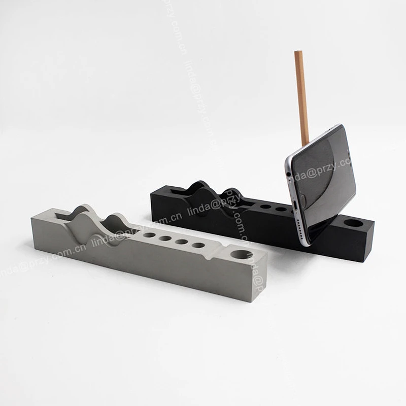 Concrete business card Holder Mold  phone holder silicone molds Cement stationery Pen Insert mold