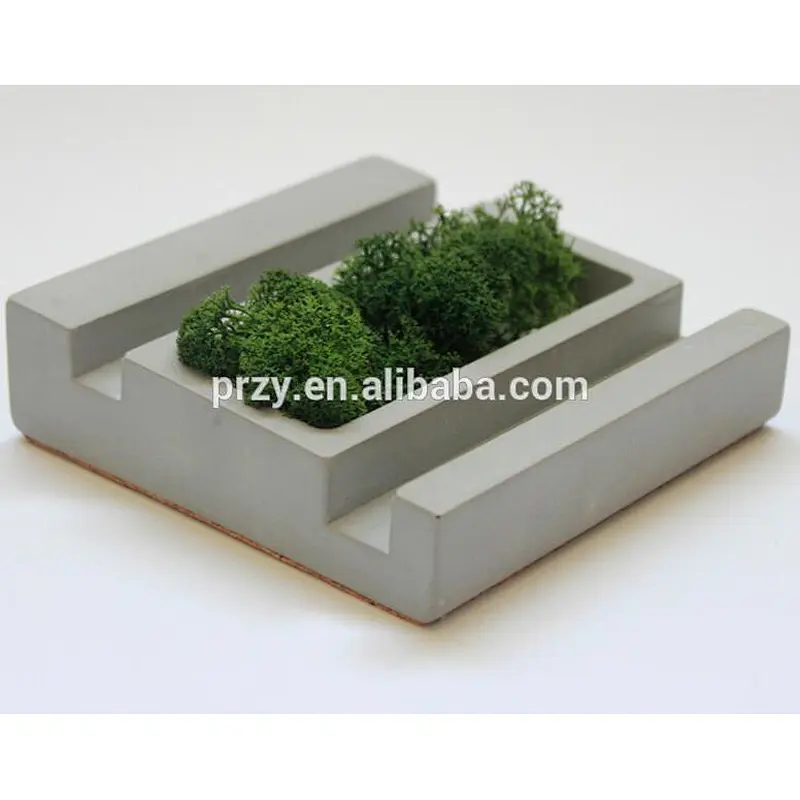 Concrete creative phone holder silicone molds cement moss pots mould Apple iPad shelf silicone molds PRZY