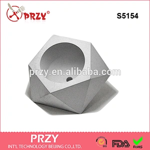 S5154 geometry 3D vase mold silicone planter mould silicone cement concrete mold