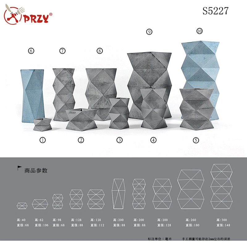Geometric Crafts silicone molds silicone concrete mold silicone cement mold for planter