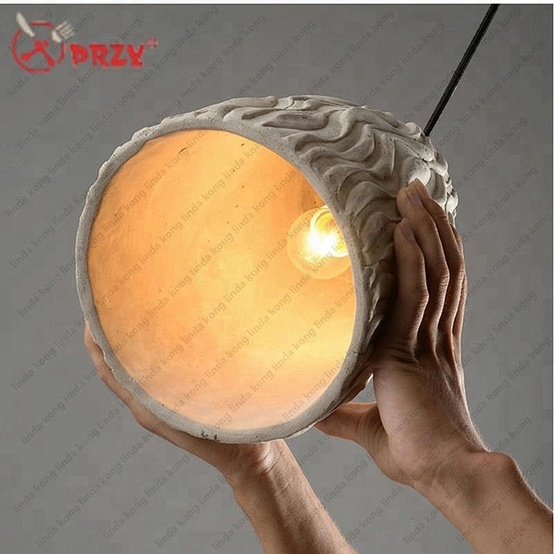 PRZY creative silicone Cement Art chandeliers molds simple Pattern Cement Lampshade silicone Moulds