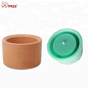 Noric round Cement flower pot molds silicone Home decorations forms Concrete cylindrical pen holder Molds